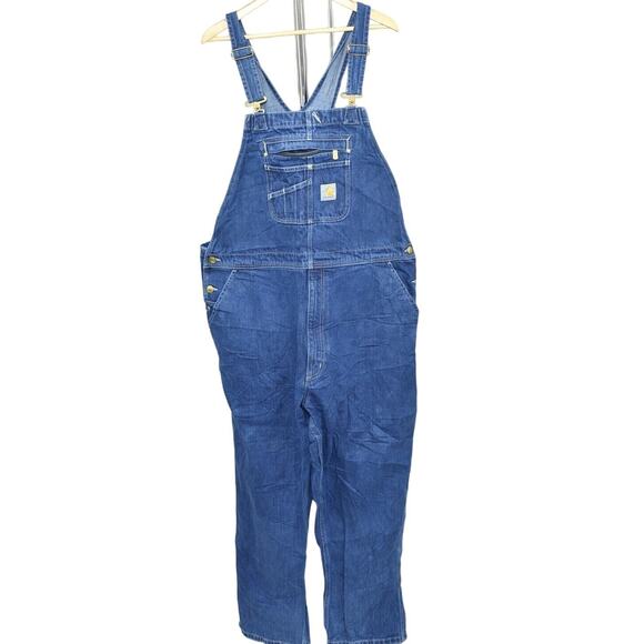 Carhartt Men's Blue Straight Jeans Overalls Big & Tall Size 44x30 0R4672-M